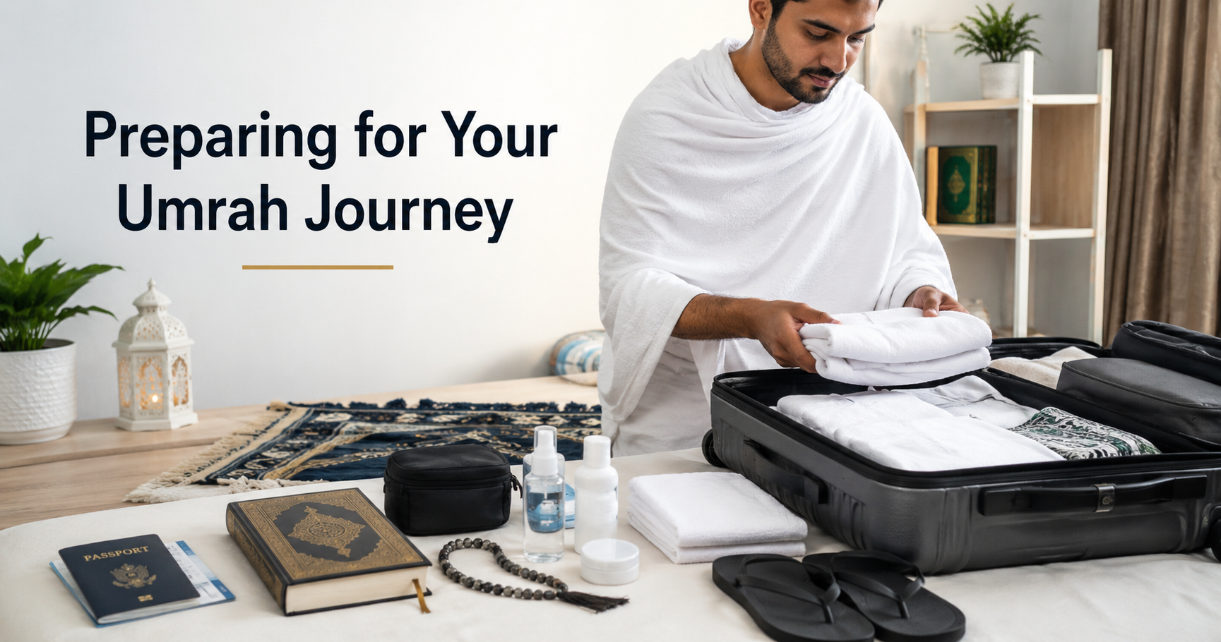 Umrah Packing Essentials for men from Dubai